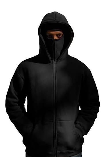 Black Hoodie With Mask
